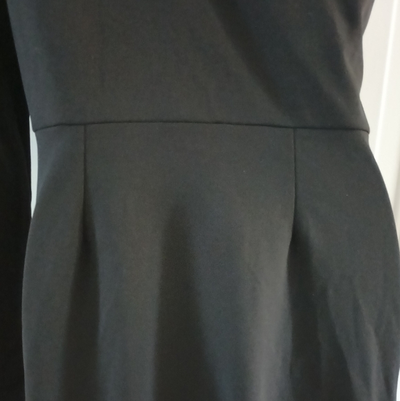 Steel Mill & Co Black One Shoulder Long Sleeve Wrapped Dress. Size L - Picture 8 of 13